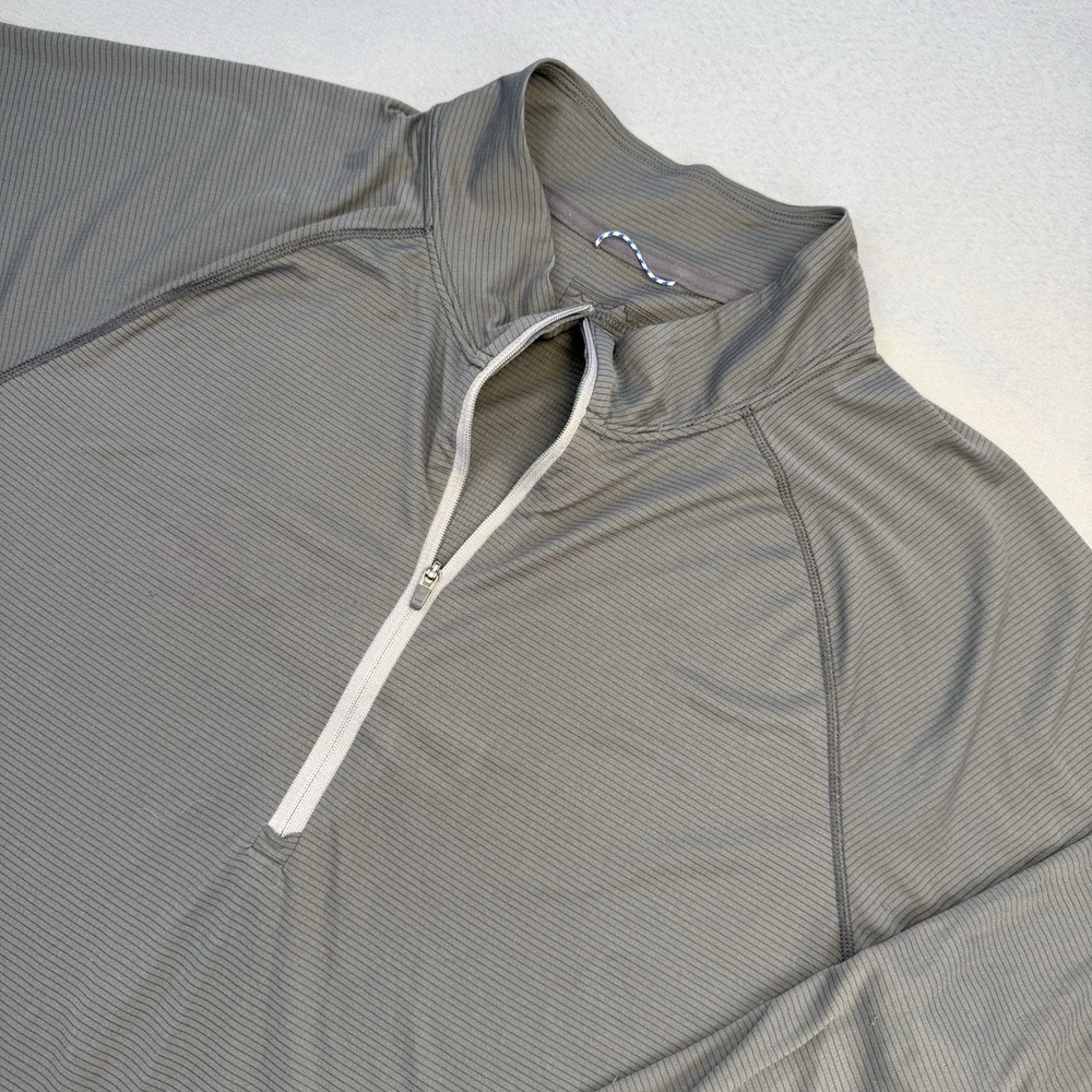 Patagonia Capilene Baselayer Shirt Mens XL Gray Logo 1/4 Zip Long Sleeve